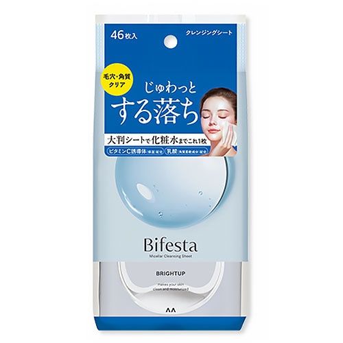 Bifesta Micellar Cleansing Sheet Brightup 46 Sheets