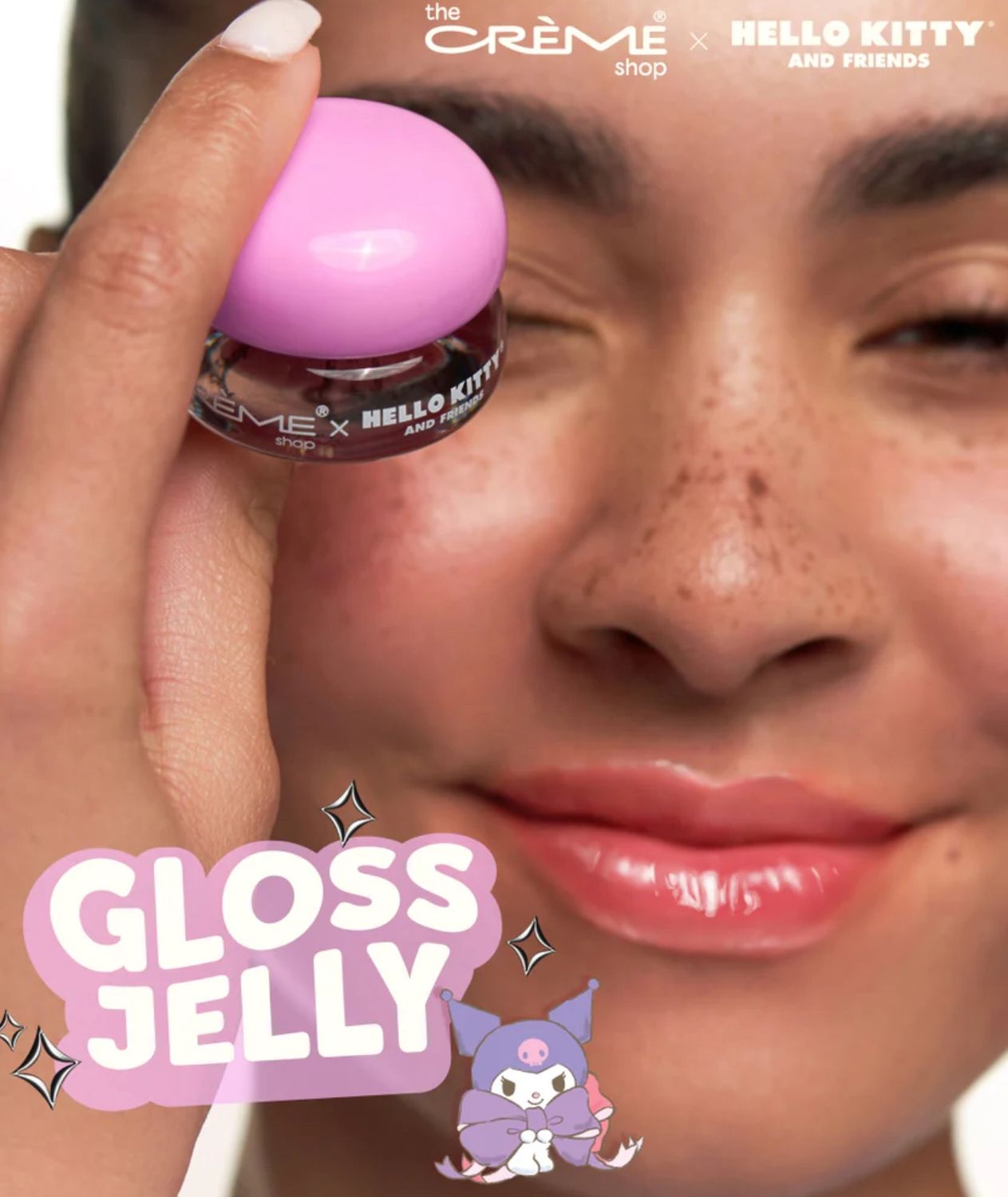 TCS Sanrio Kuromi Gloss Jelly Lip Glaze (Apricot)