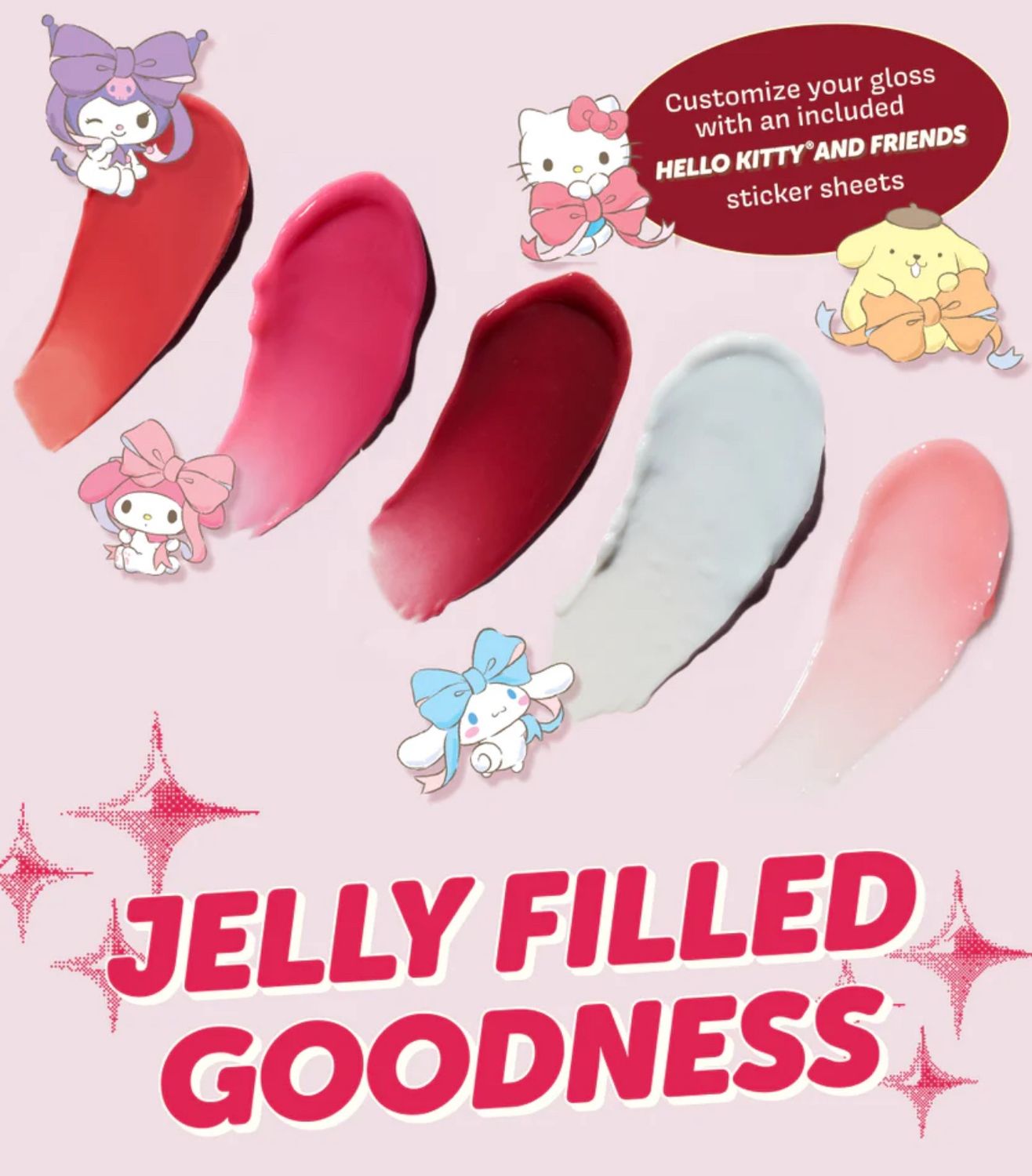 TCS Sanrio Pompomurin Gloss Jelly Lip Glaze (Pink Crush)