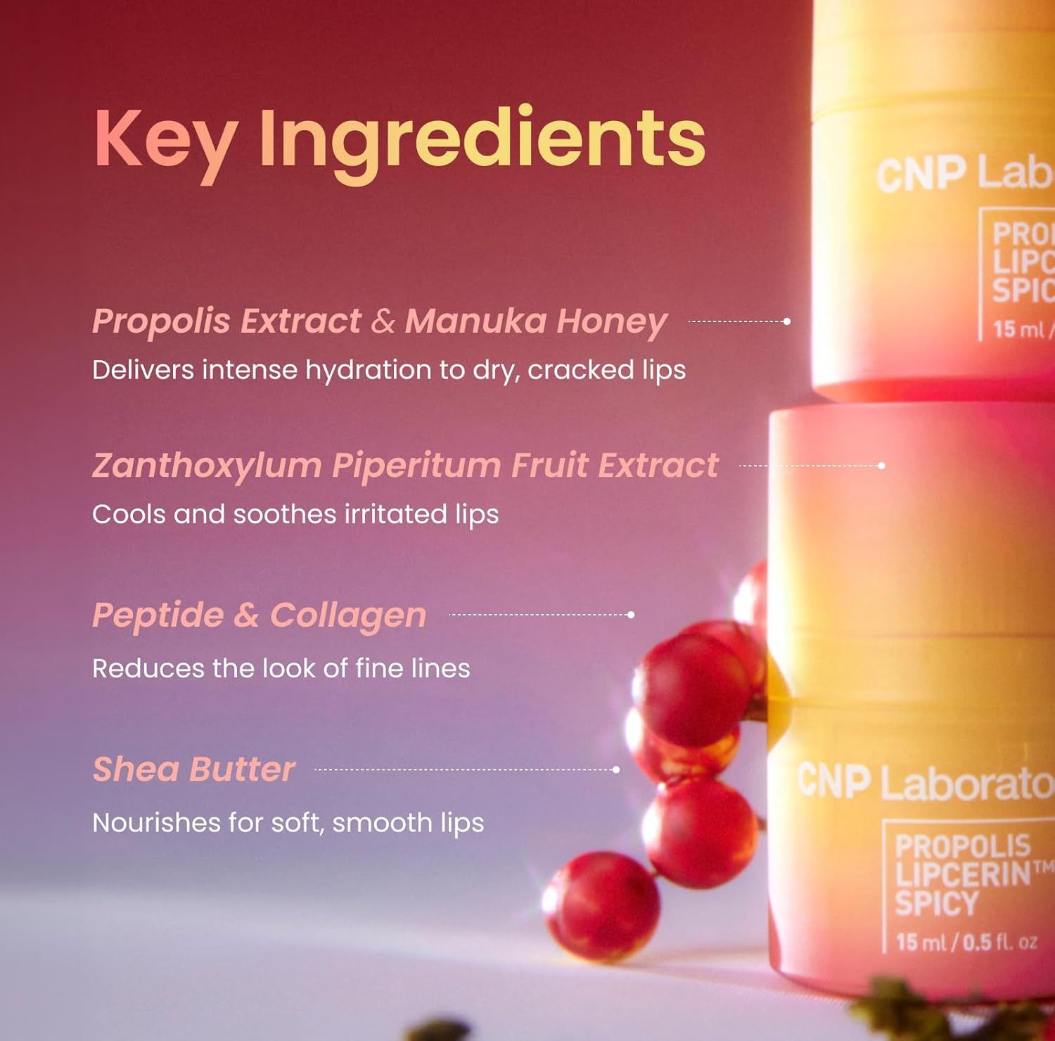 CNP Propolis Lipcerin Spicy Flavor Lip Balm 15ml