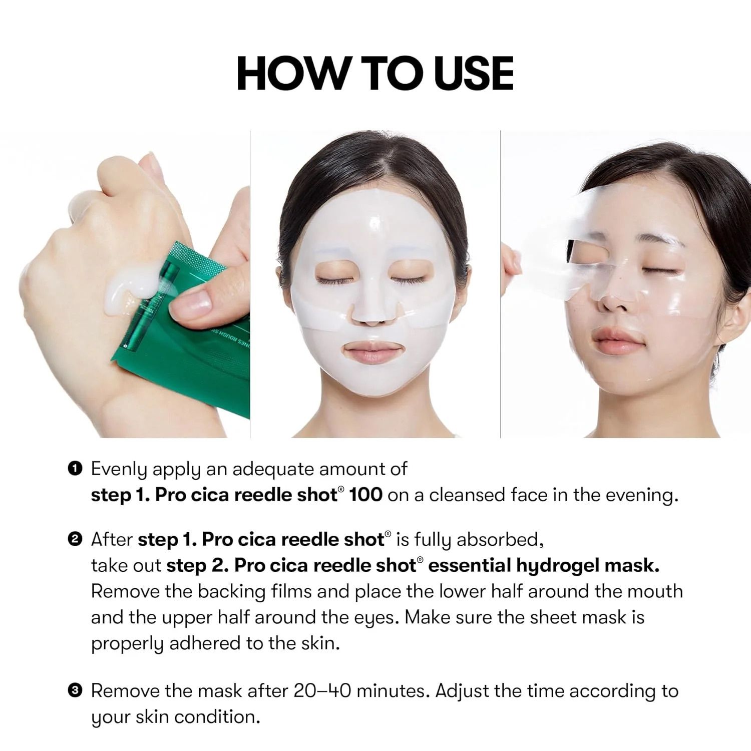 VT Cosmetics Pro Cica Reedle Shot 100 (2 Steps Mask) 1pc