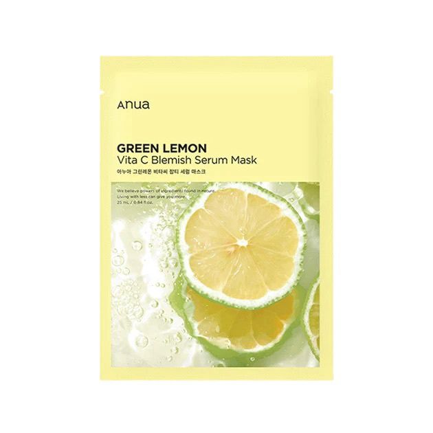 Anua Green Lemon Vita C Blemish Serum Mask 1 Sheet