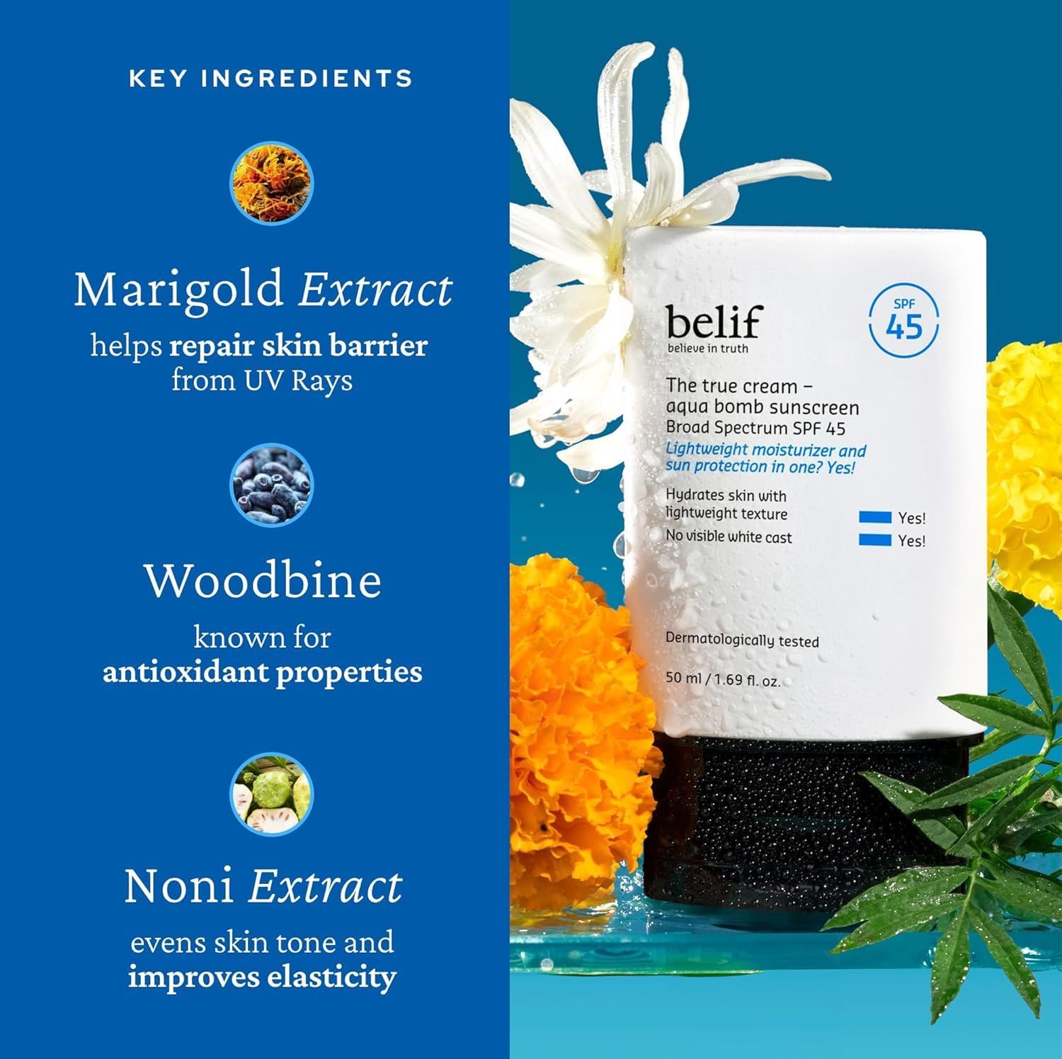 Belif The True Cream-Aqua Bomb SPF45 Sunscreen 50ml