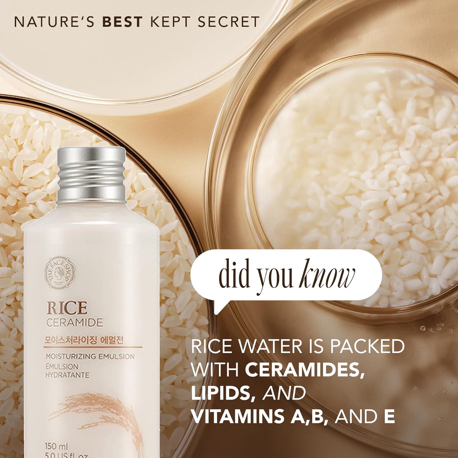 The Face Shop Rice Ceramide Moisturizing Emulsion 150ml