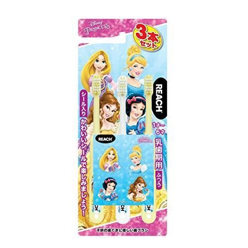 Reach  Disney Princess Kids Toothbrush for Breast Tooth (For 1-6 years old) Pack of 3