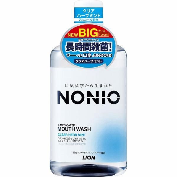 Lion Nonio Long Lasting Antibacterial Mouthwash Herbal Mint 1000ml