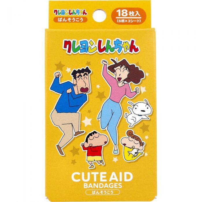 Santan x Crayon Shin-chan Family Cartoon Pattern Band-Aids 18pcs