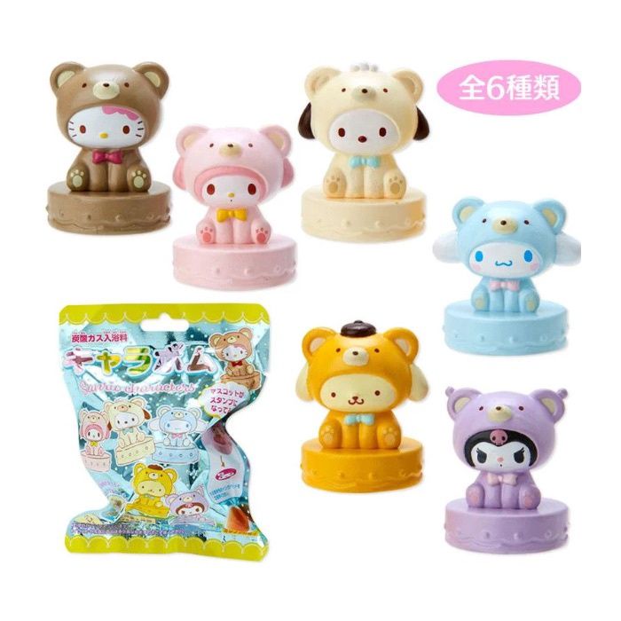 Sanrio Bear Sanrio Character Stamp Toy Bath Ball - 6 Random Styles &amp; Orange Scent
