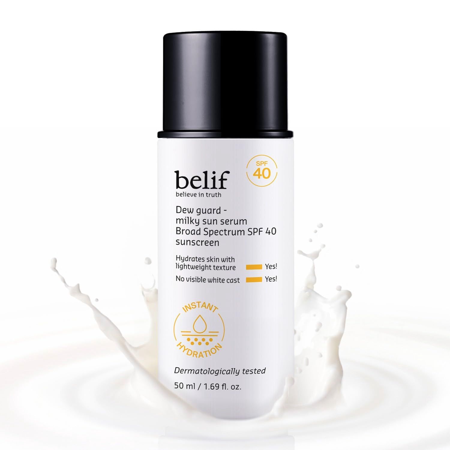 Belif Dew Guard-Milky Sun Serum Broad Spectrum SPF40 Sunscreen 50ml