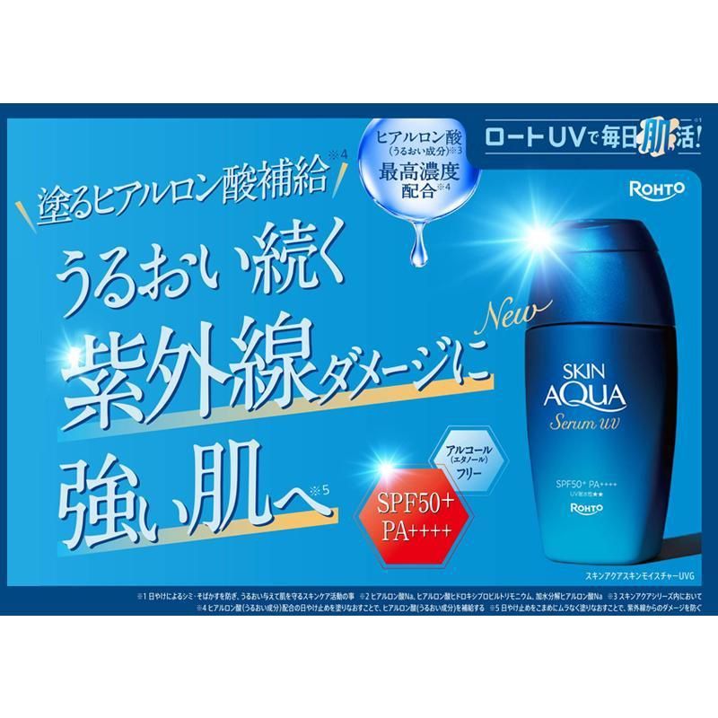 Rohto Skin Aqua Hyaluronic Acid Moisturizing Sunscreen Essence SPF50+ PA++++ 70ml