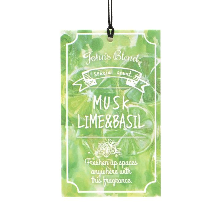 John&#39;s Blend Paper Air Freshener -Musk Lime&amp;Basil (Limited)