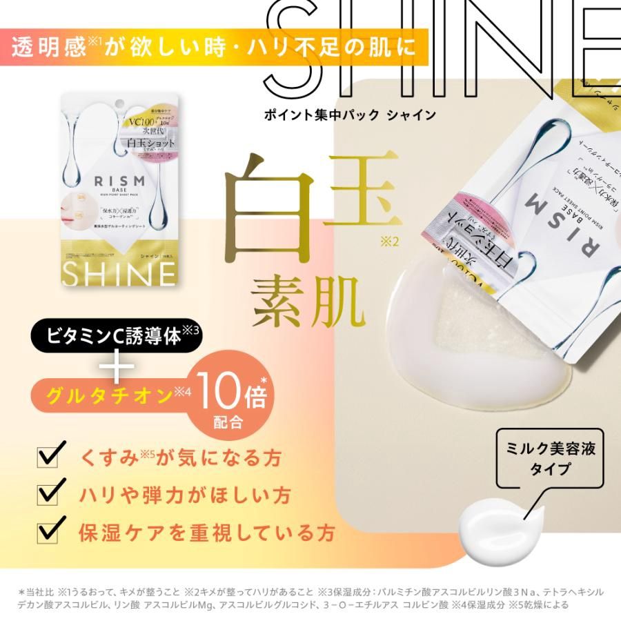 RISM Base Care Point Sheet Pack16pcs - Shine