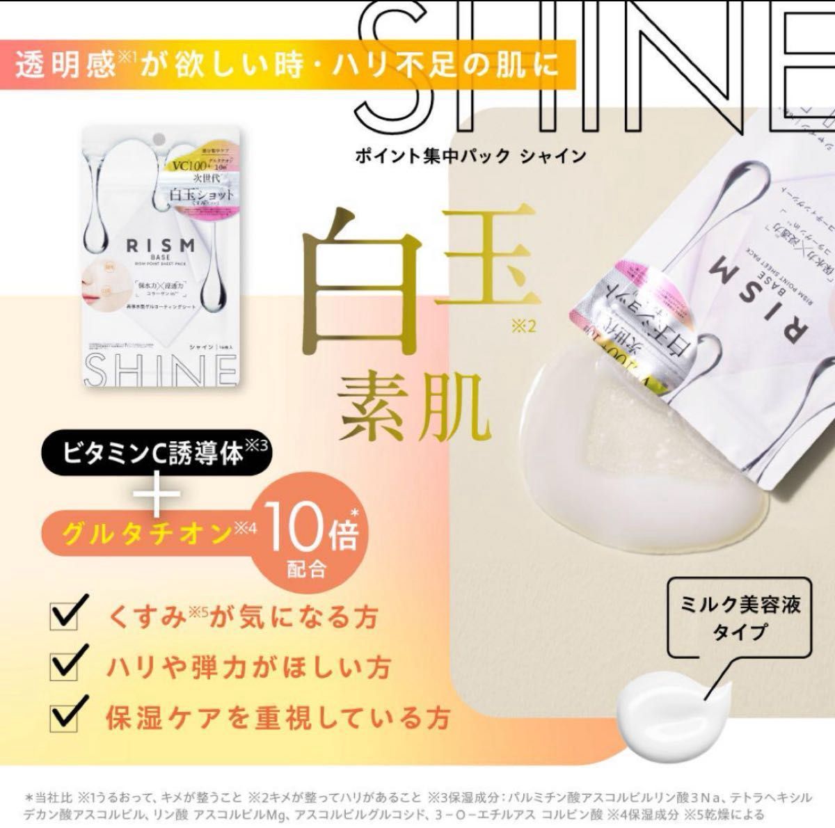RISM Base Care Point Sheet Pack16pcs - Shine
