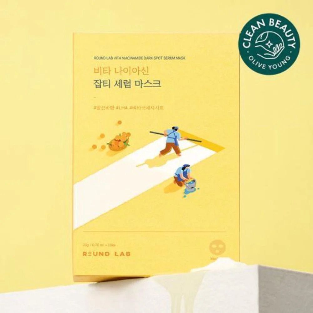 Round Lab Vita Niacinamide Dark Spot Serum Mask 10 Sheets/Box