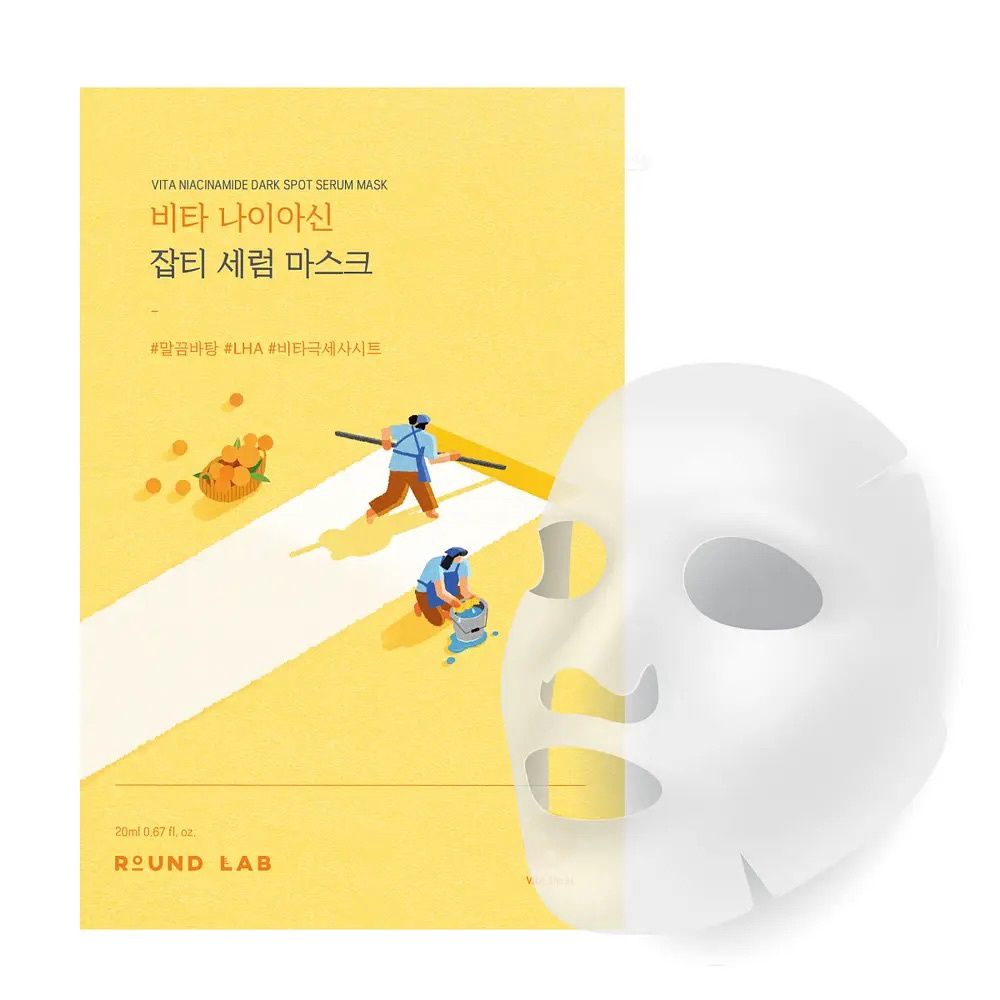 Round Lab Vita Niacinamide Dark Spot Serum Mask 10 Sheets/Box