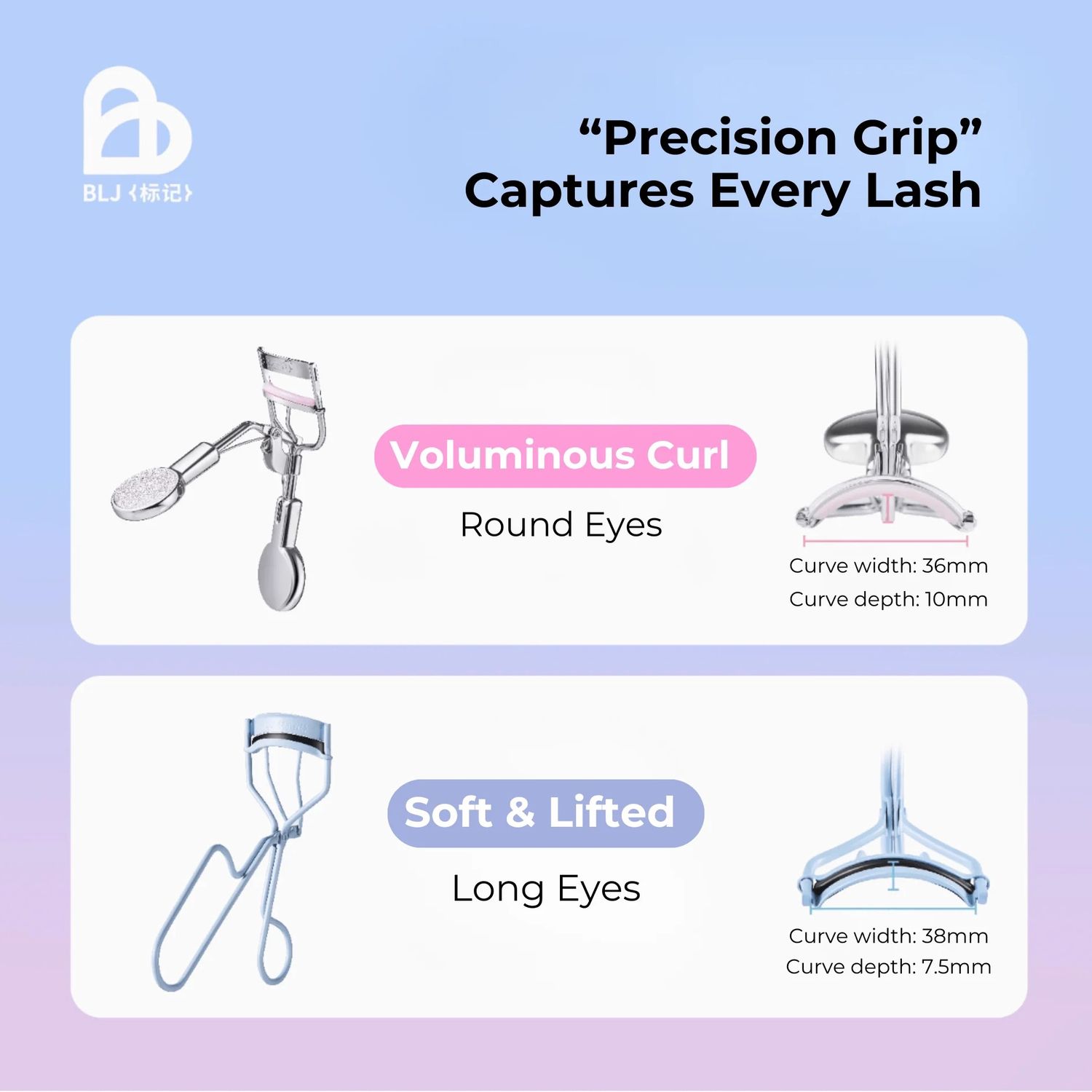 BLJ Butterfly Series Eyelash Curler Round Type