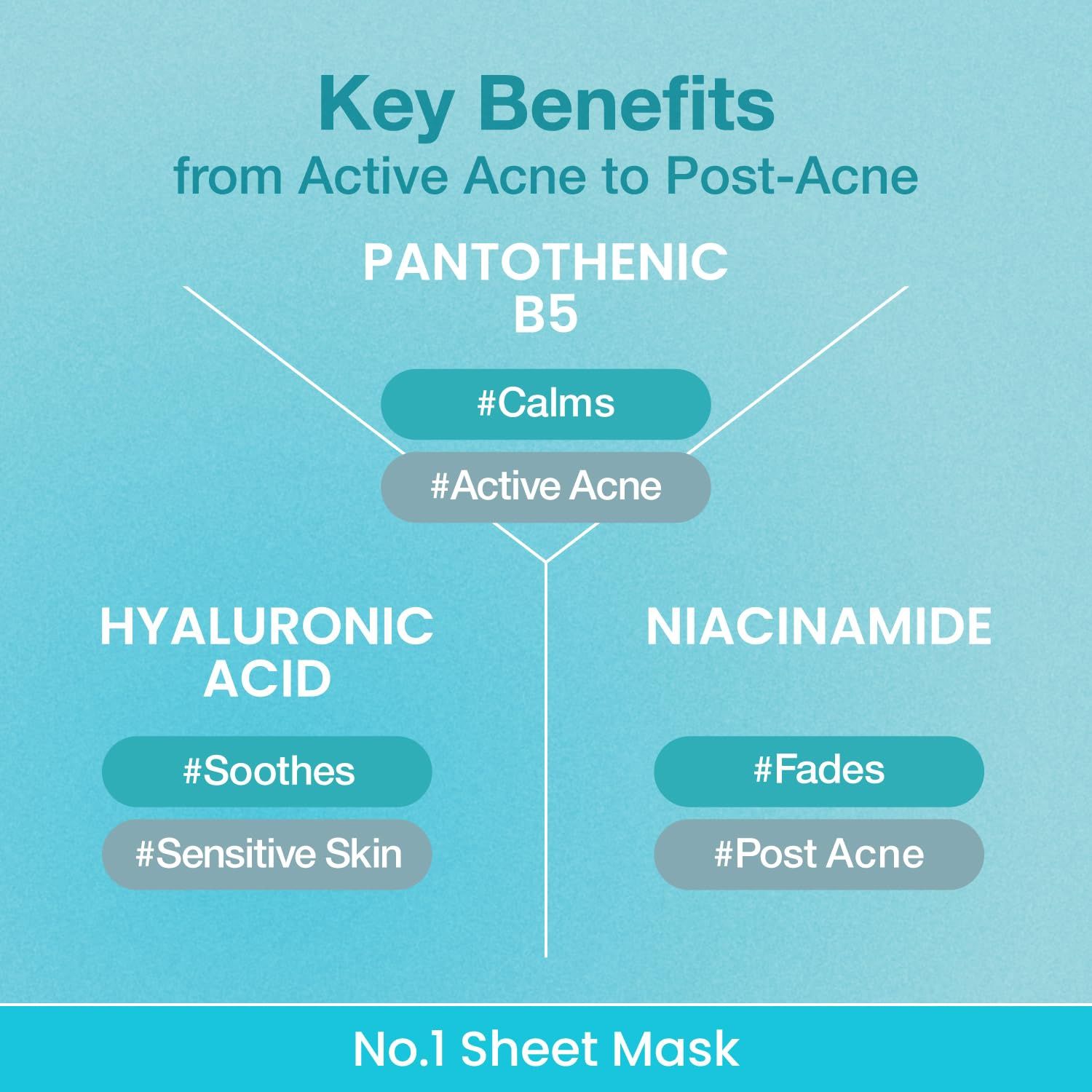 Numbuzin No 1 Pantothenic B5 Hyaluronic Active Clear Mask 4pcs/Box