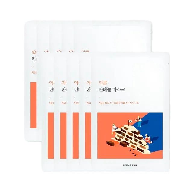 Round Lab Soybean Panthenol Mask 10 Sheets/Box