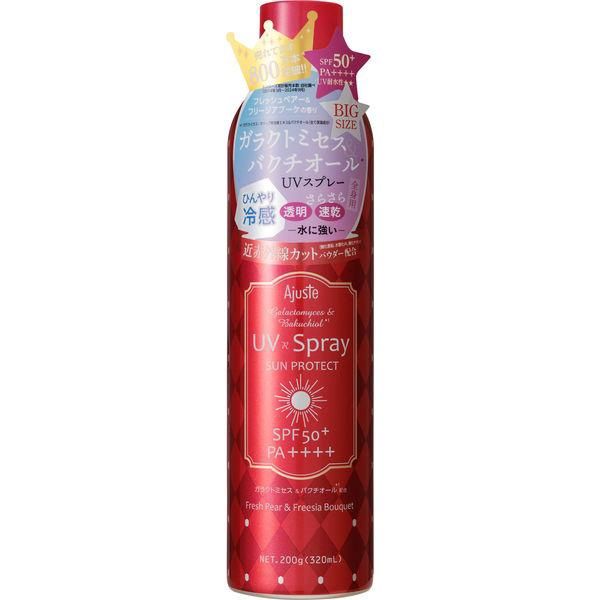 Ajuste GA&amp;BA Transparent Quick-Drying Cool Sun Spray - Fresh Pear and Freesia Fragrance SPF50+ PA++++ 200ml