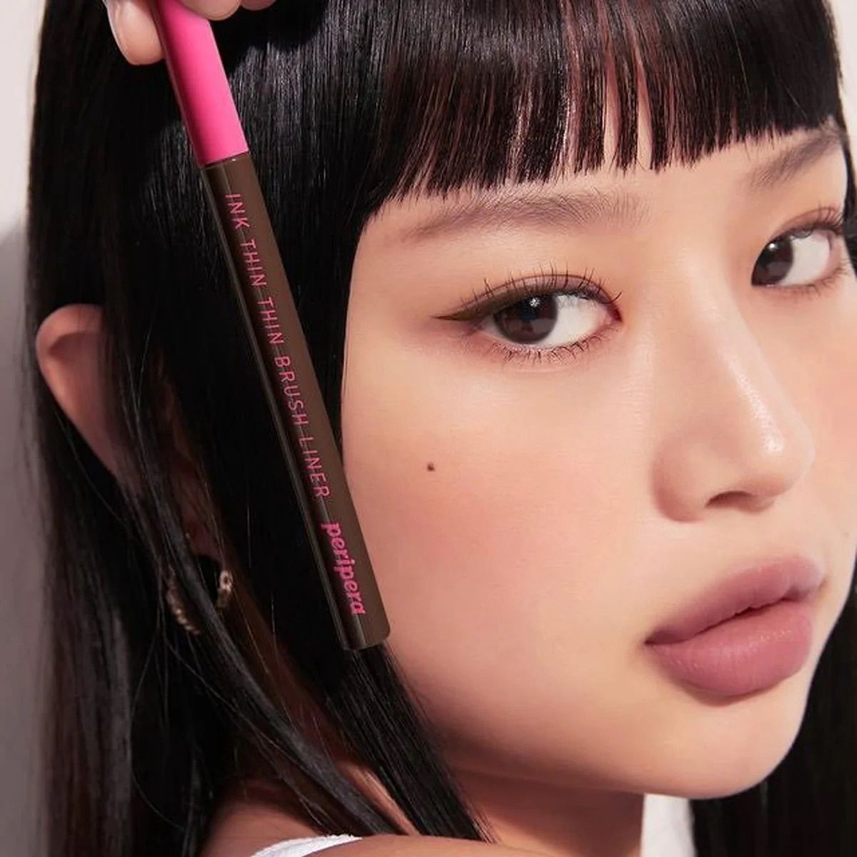 Peripera Ink Thin Thin Brush Liner #02 Brown Film