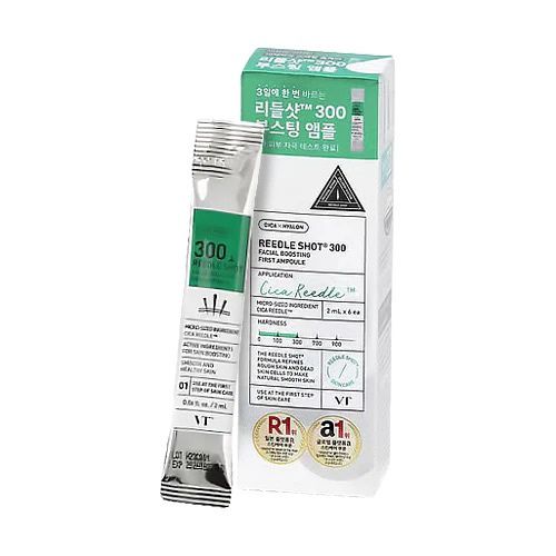 VT Reedle Shot 300 Facial Boosting First Ampoule 2ml 6pcs
