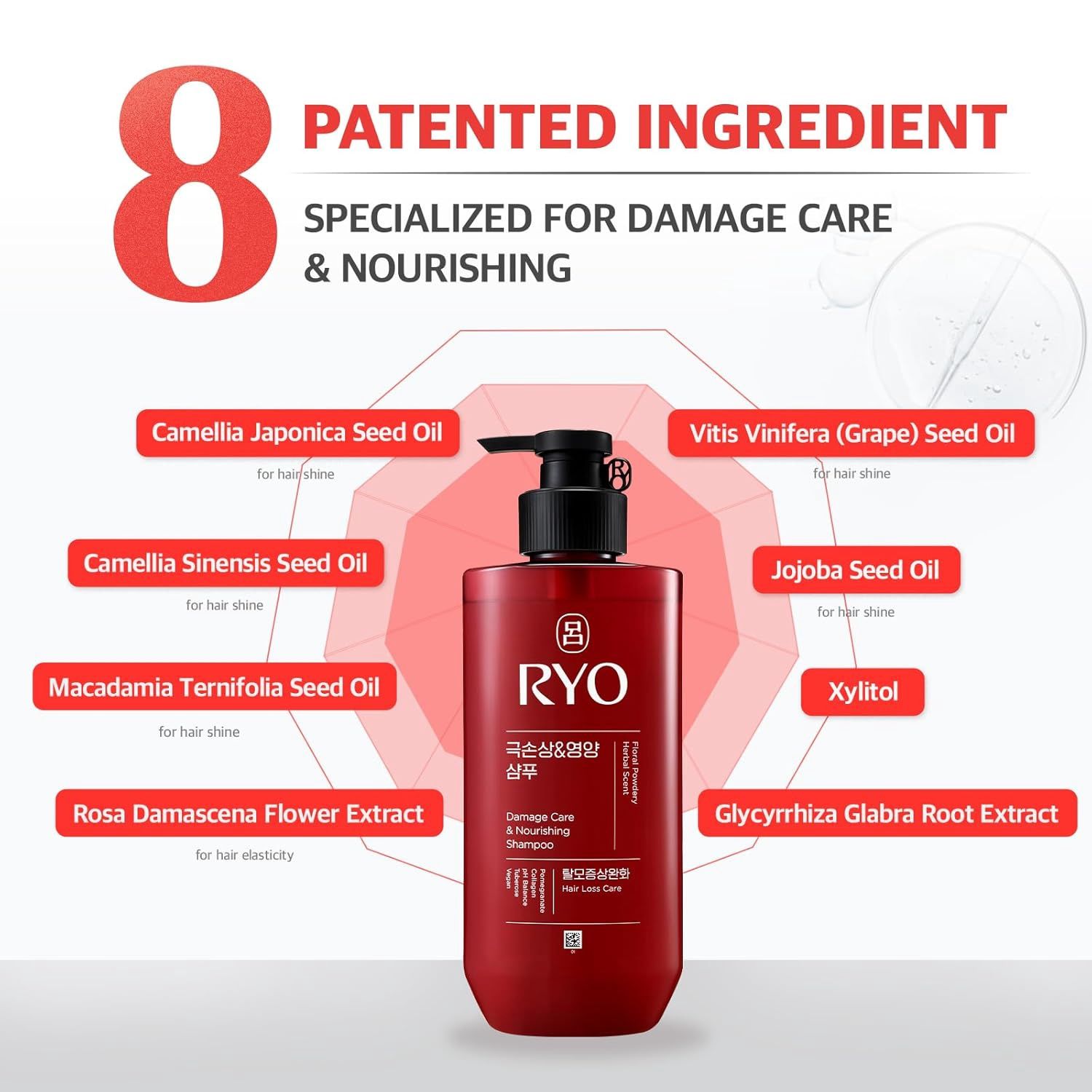 Ryo Damage Care &amp; Nourishing Shampoo 480ml