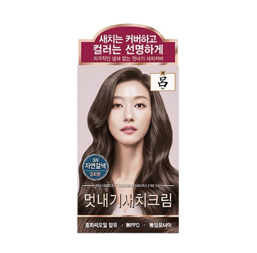 Ryo Bright Color Grey Hair Dye #5N Natural Brown