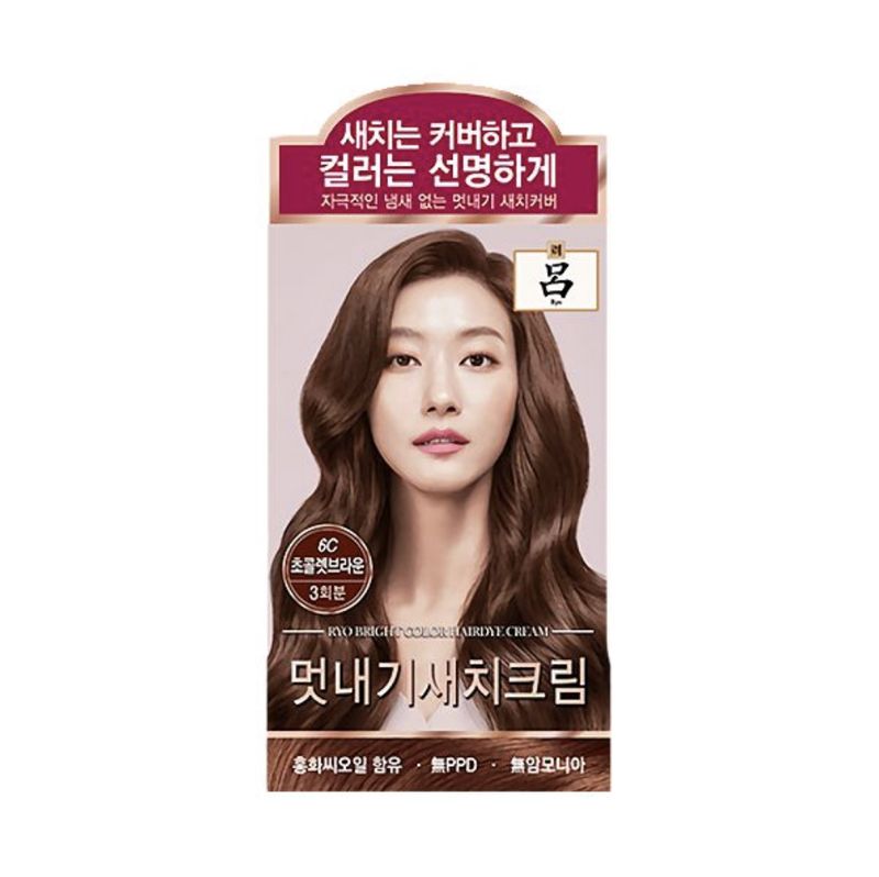 Ryo Bright Color Grey Hair Dye #6C Chocolate Brown
