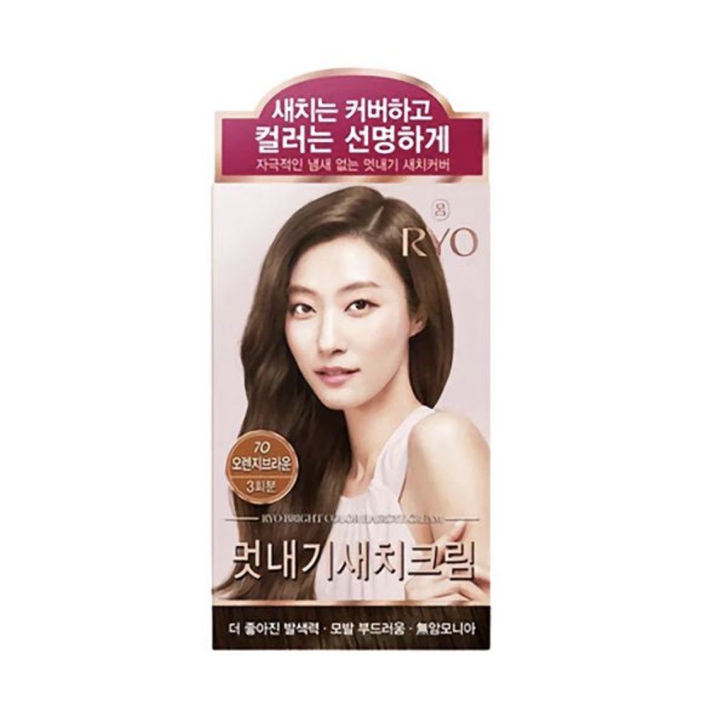 Ryo Bright Color Grey Hair Dye #7O Orange Brown