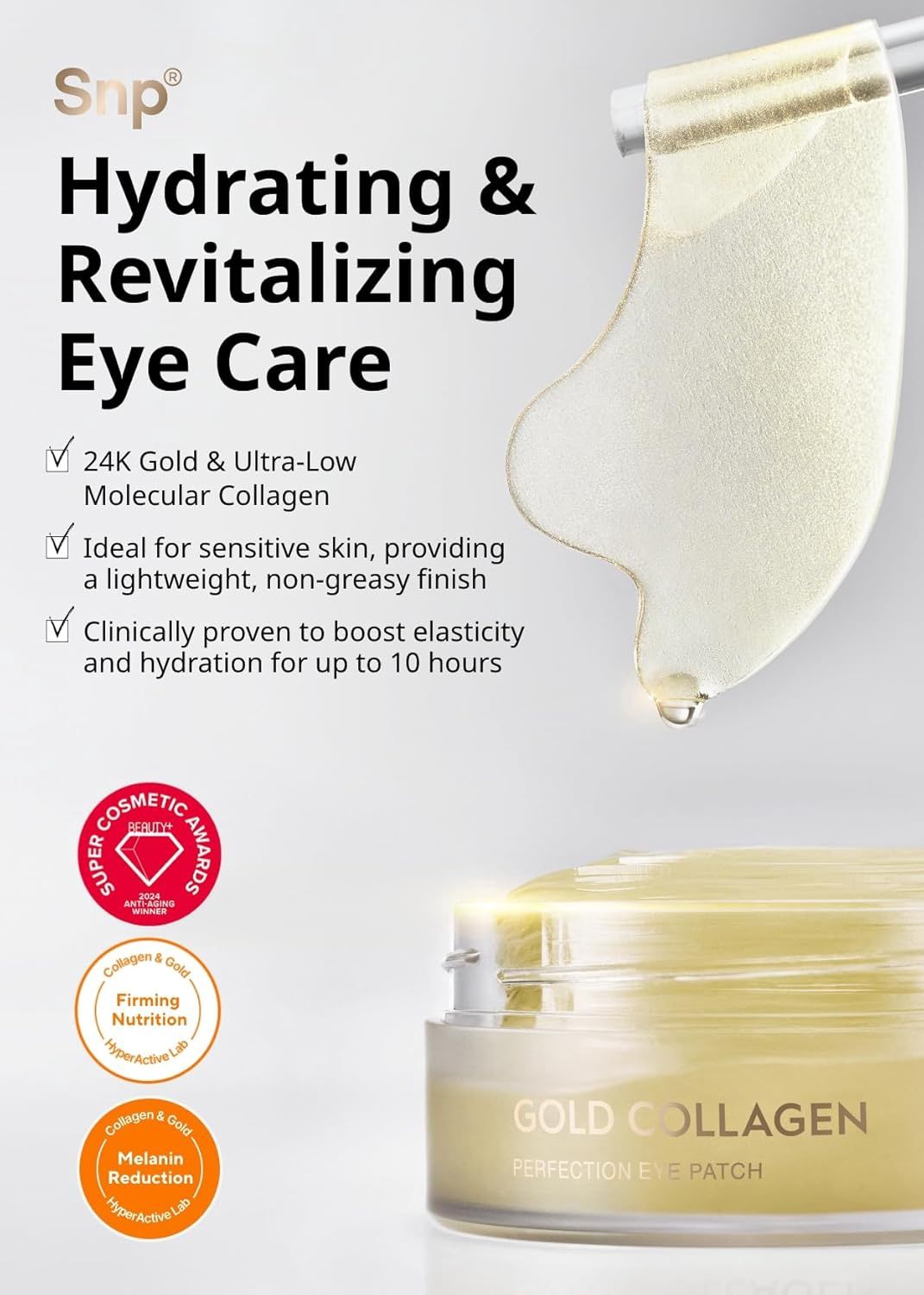 SNP Gold Collagen Perfection Eye Patch 60pcs