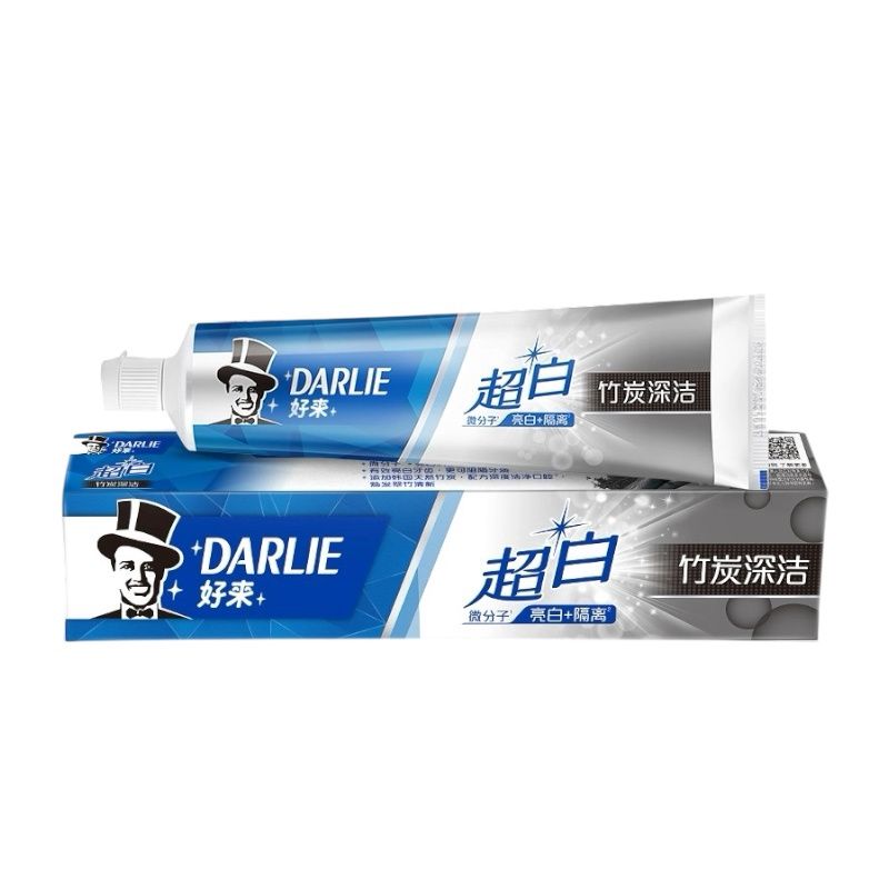 Haolai Toothpaste Super White Bamboo Charcoal Deep Cleaning 140ml