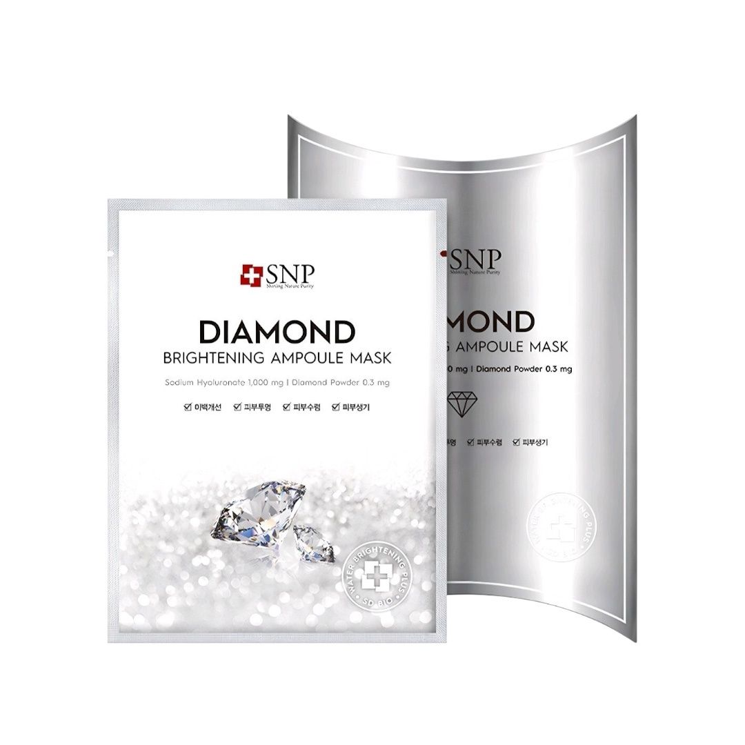 SNP Diamond Brightening Ampoule Mask 10pcs/Box
