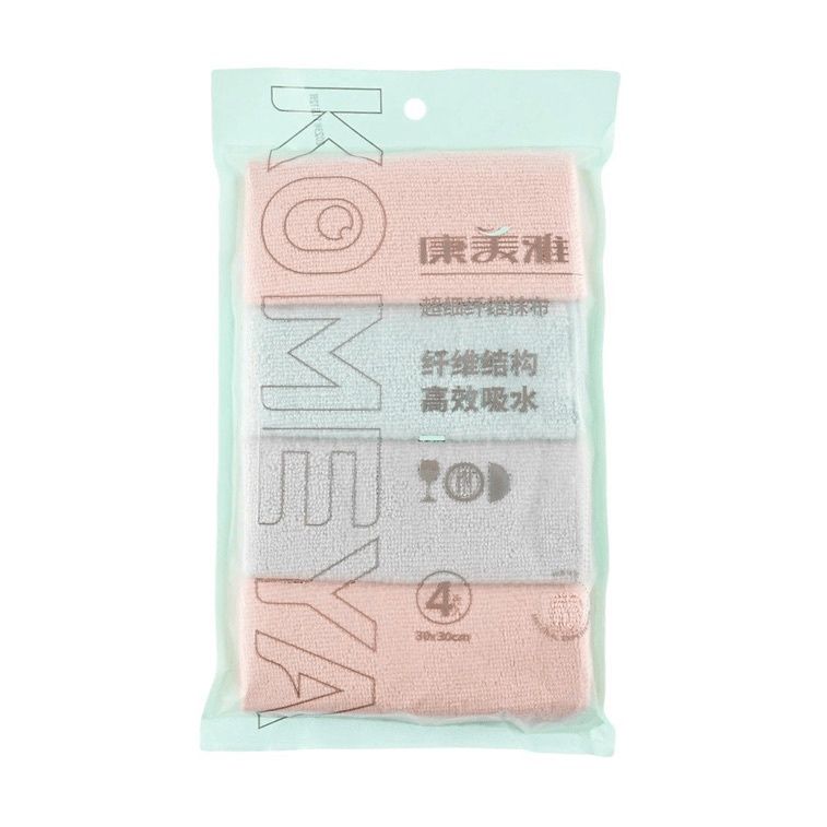 Kangmeiya Microfiber Dish Cloth Towel 4pcs
