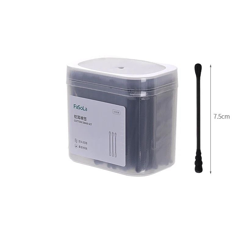 Fasola Black Swab 200pcs