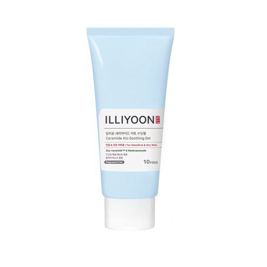 Illiyoon Ceramide Ato Soothing Gel Moisturizing 175ml (High Moisturizing Cooling Gel Lotion for Tired and Dry Skin)