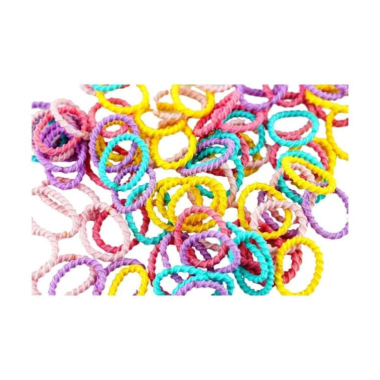 Goodgudi Hair Rings 100pcs/Pack For Kids