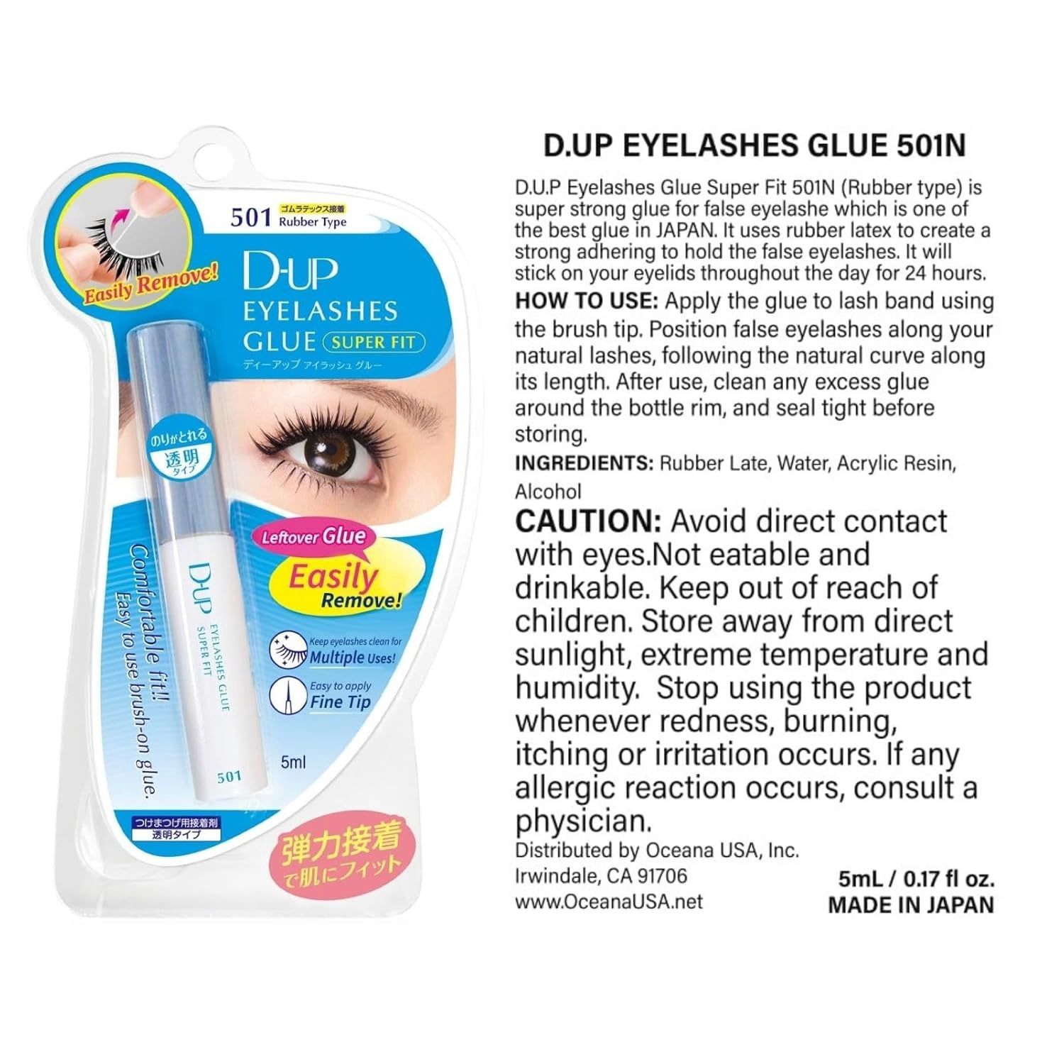 DUP Eyelashes Fixer Super Fit 501 Rubber Type