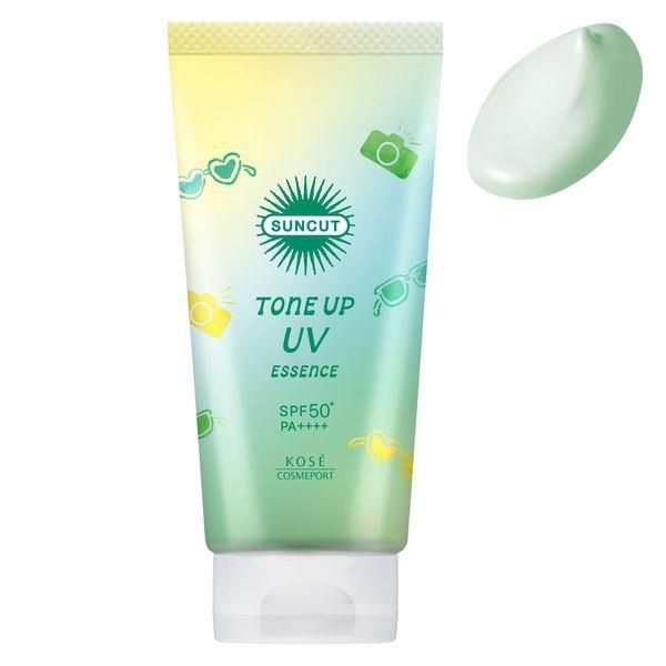 Kose Suncut Tone Up UV Essence Mint Green SPF50+ PA++++ 80ml
