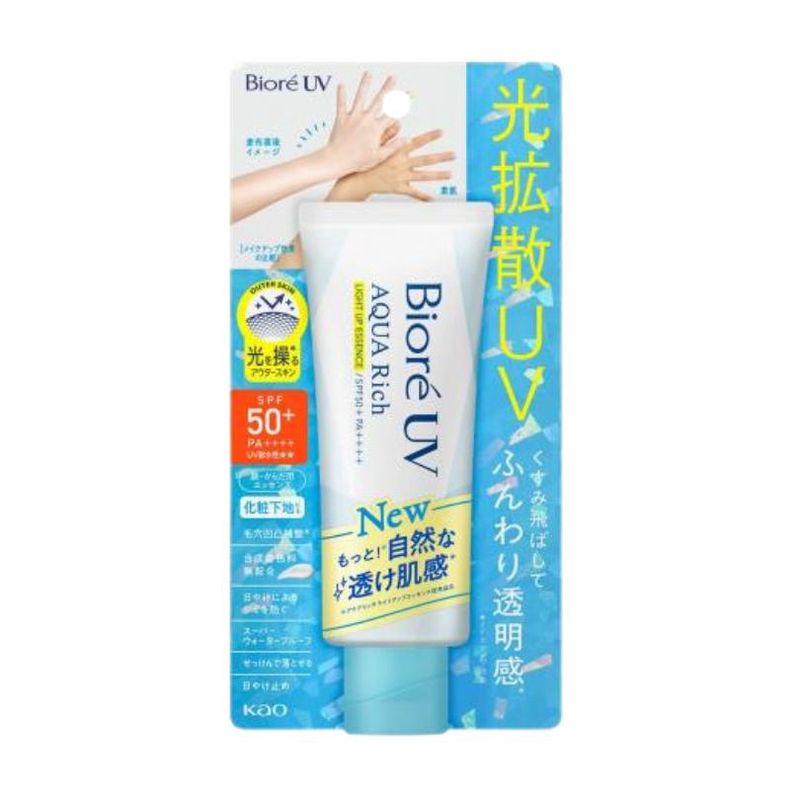 Kao Biore UV Aqua Rich Light Up Essence Sunscreen SPF50+ PA++++ 70ml