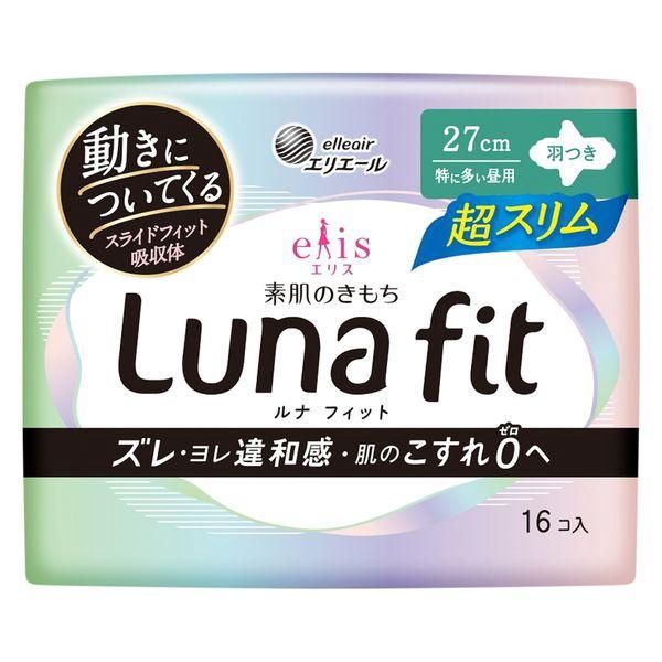 Elleair Elis Suhadano Kimochi Sanitary Napkin Slim Very Heavy Daytime W/Wing 16pcs