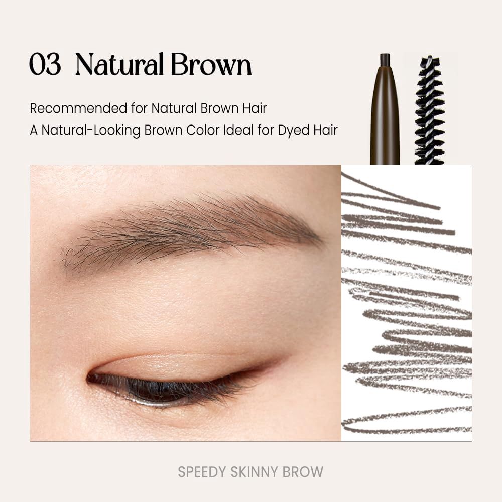Peripera Speedy Skinny Brow #03 Natural Brown