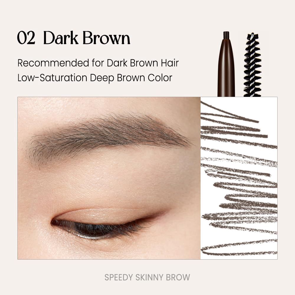 Peripera Speedy Skinny Brow #02 Dark Brown