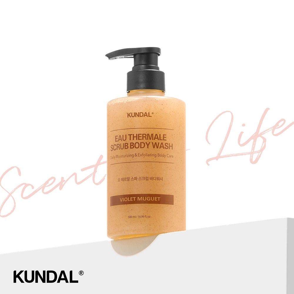 Kundal Scrub Body Wash- Cozy Darjeeling 500ml (With Scrub)
