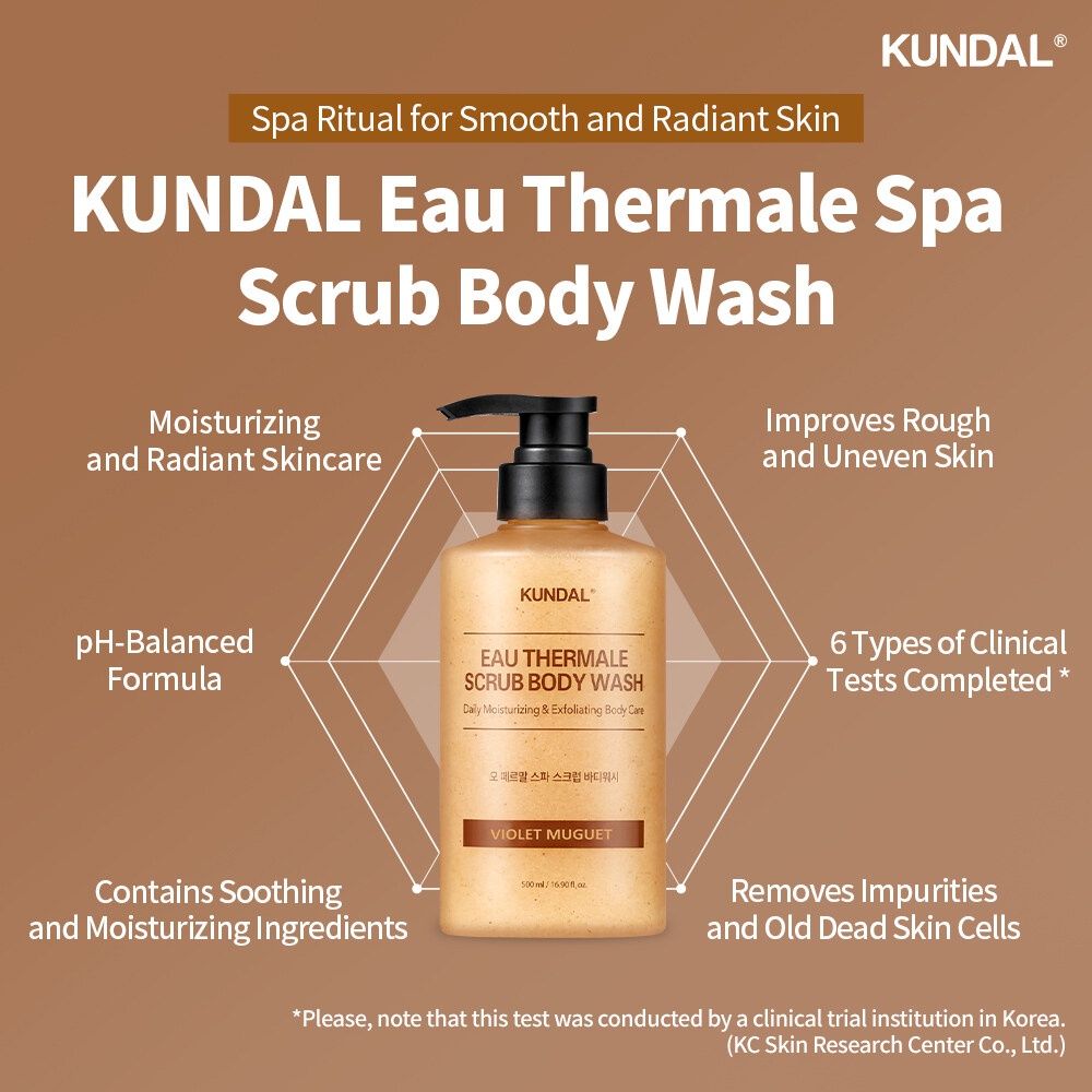 Kundal Scrub Body Wash- Cozy Darjeeling 500ml (With Scrub)