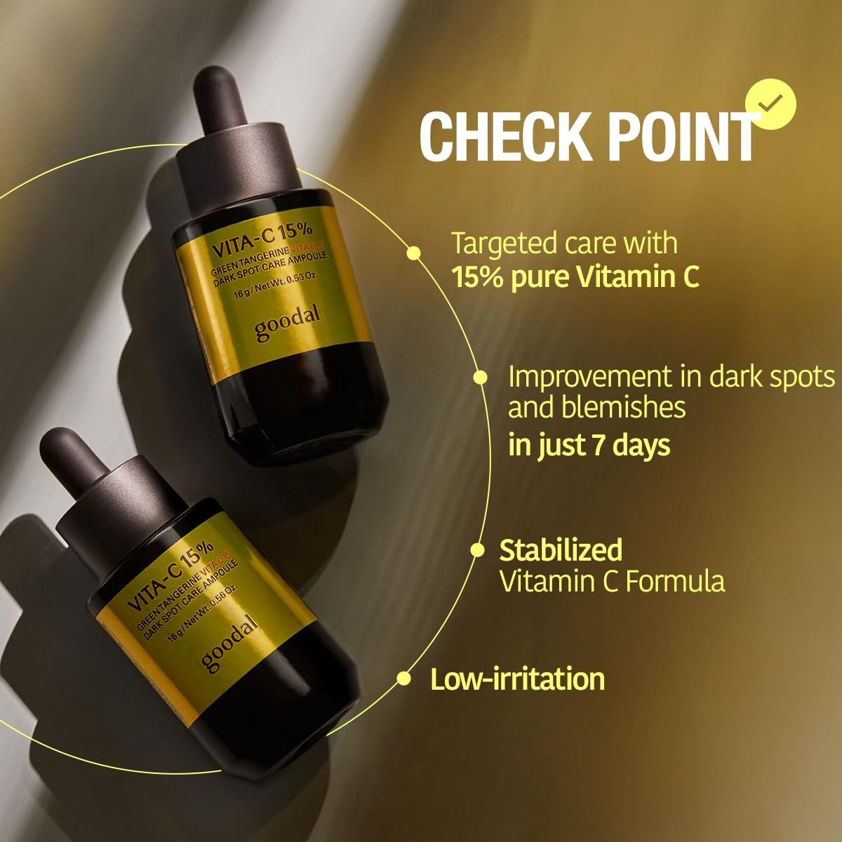Goodal Green Tangerine Vita C 15% Dark Spot Care Ampoule 16ml