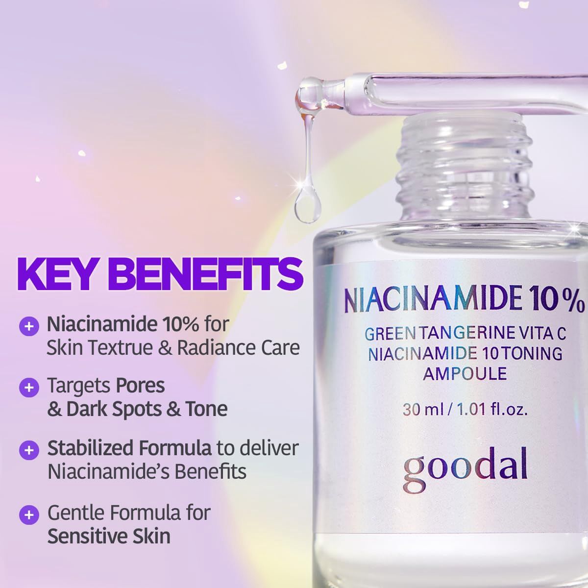 Goodal Green Tangerine Vita C Niacinamide 10% Toning Ampoule 30ml
