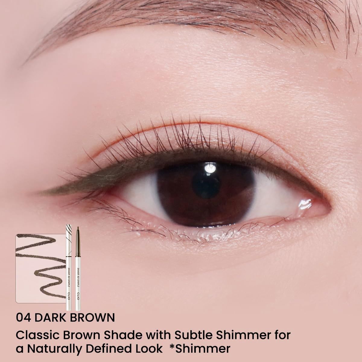 Clio Sharp So Simple Waterproof Pencil Liner #04 Dark Brown
