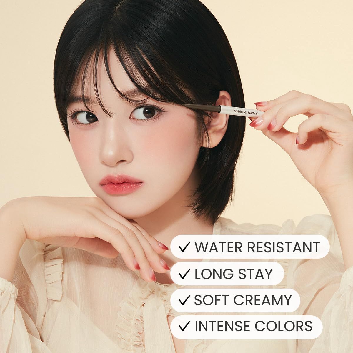 Clio Sharp So Simple Waterproof Pencil Liner #04 Dark Brown