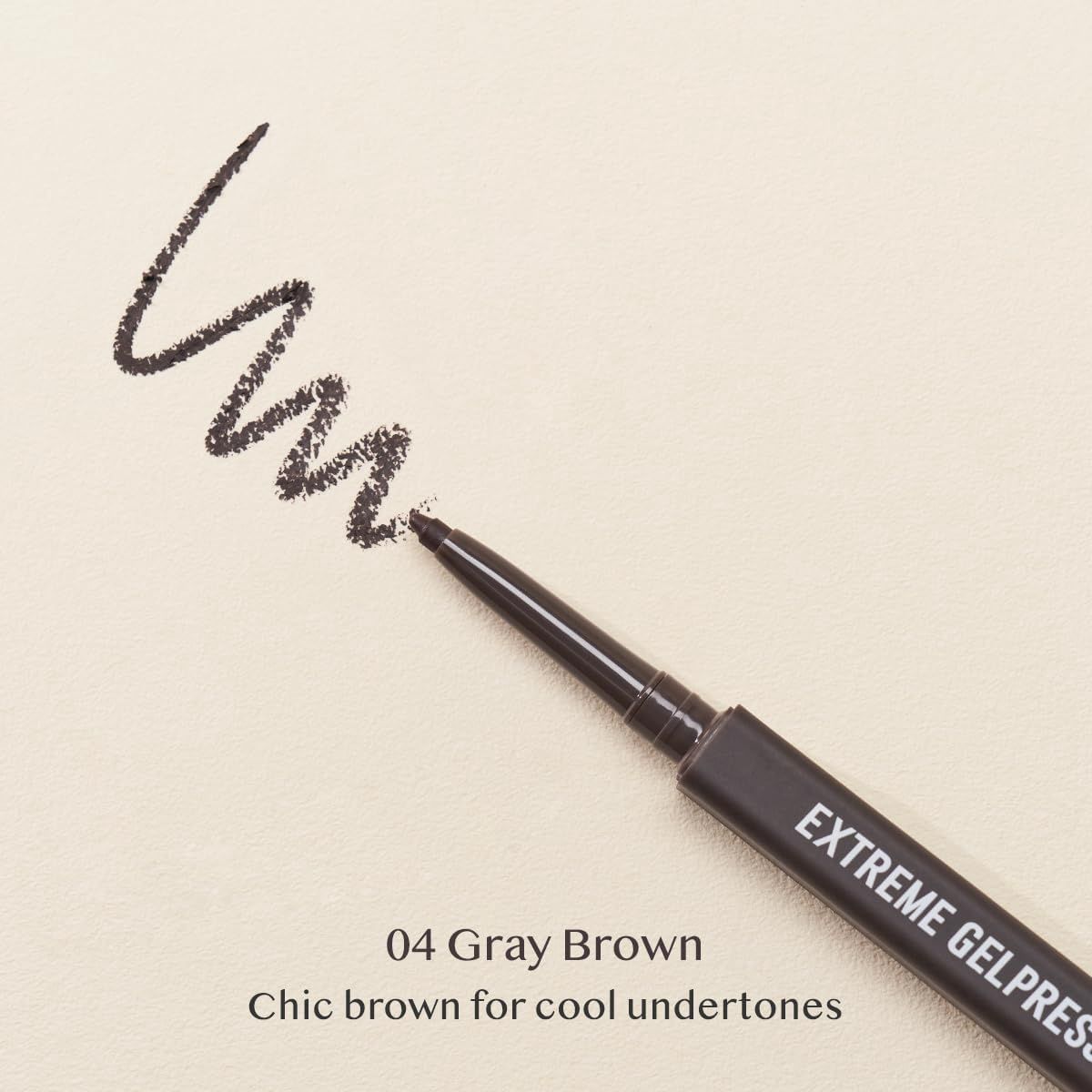Clio Extreme Gelpresso Pencil Liner #004 Gray Brown