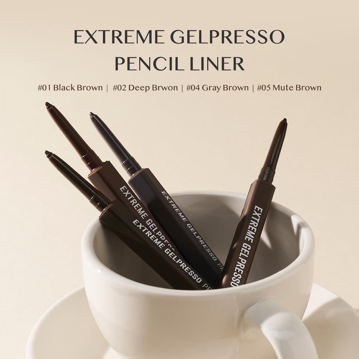 Clio Extreme Gelpresso Pencil Liner #002 Deep Brown